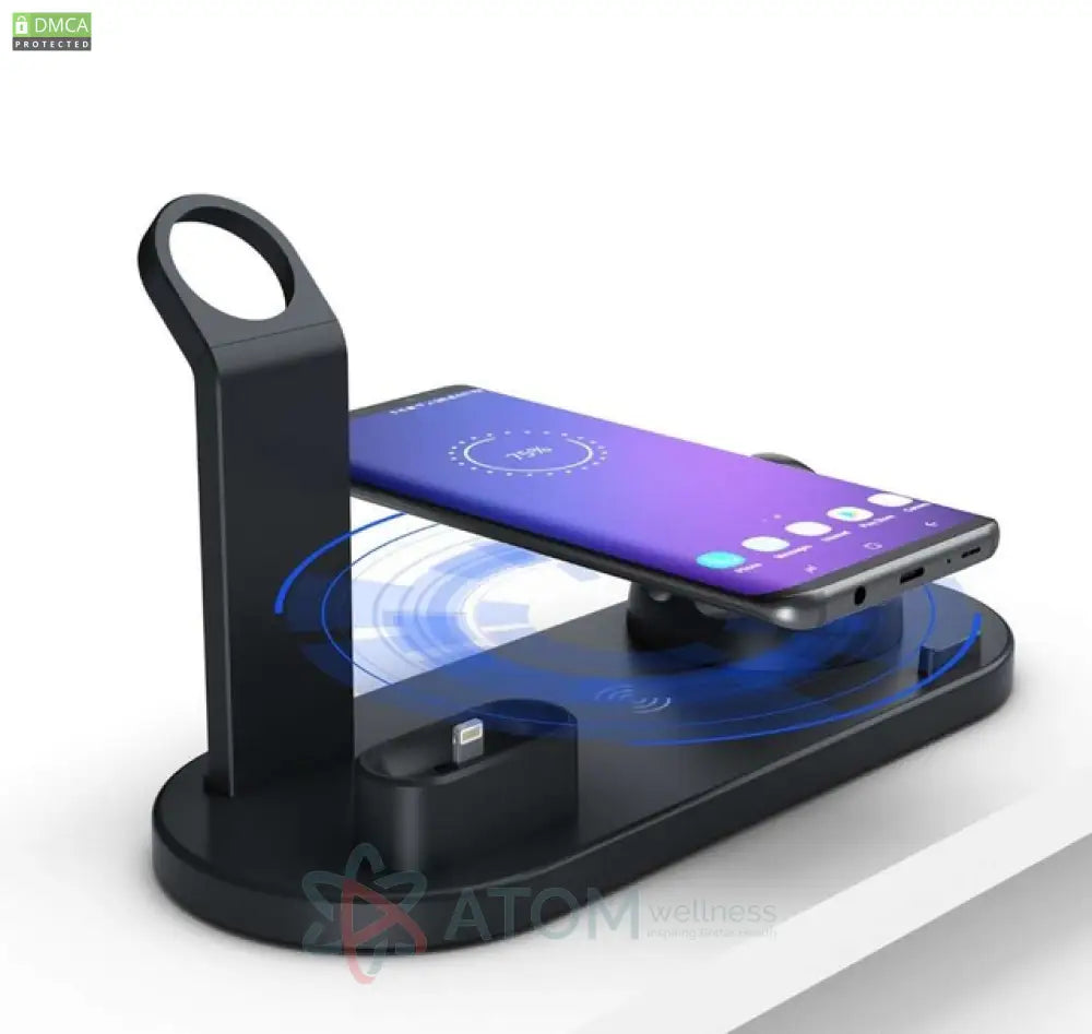 Apple 4 In 1 Charging Station With Wireless Charger For Iphones And Dock Watch Airpods Other