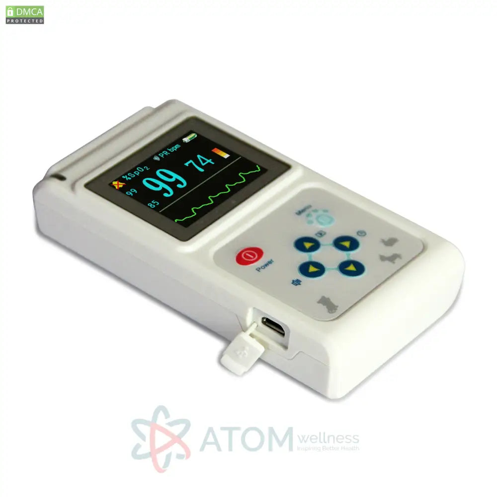 Contec Vet Veterinary Pulse Oximeter Spo2 Rate Monitor Ear Tongue Probe Pc Sw Other