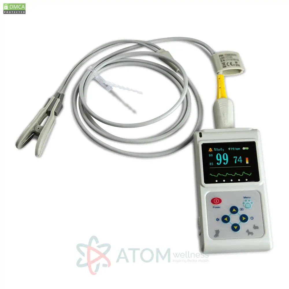 Contec Vet Veterinary Pulse Oximeter Spo2 Rate Monitor Ear Tongue Probe Pc Sw Other