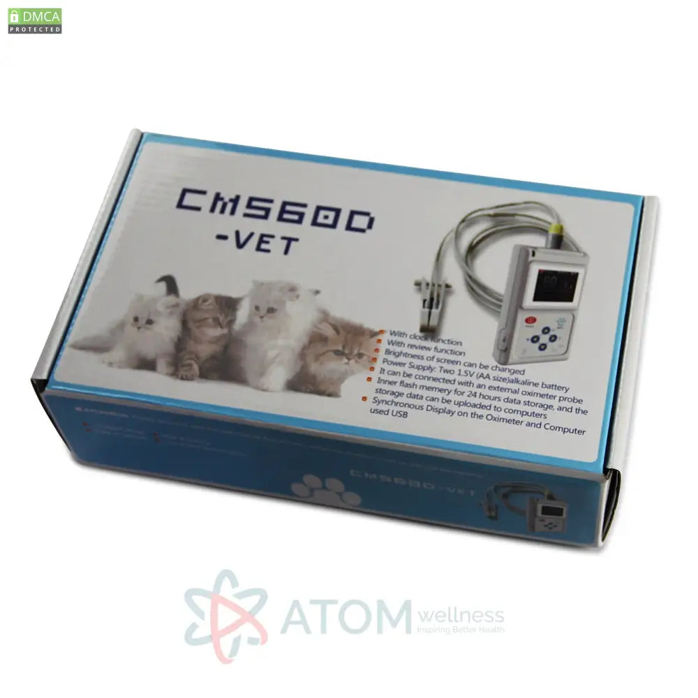 Contec Vet Veterinary Pulse Oximeter Spo2 Rate Monitor Ear Tongue Probe Pc Sw Other