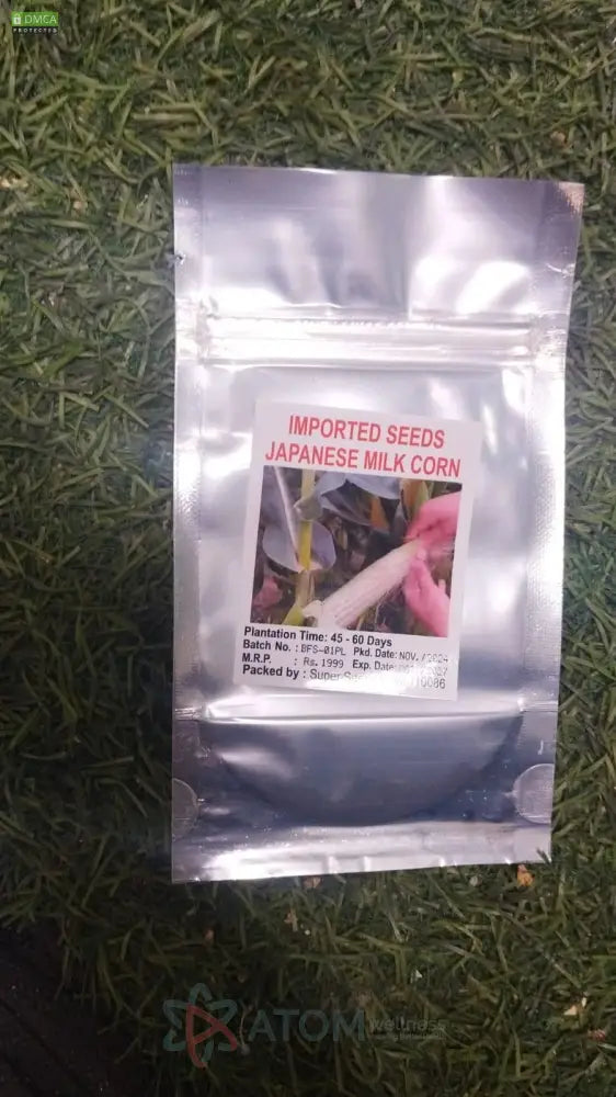 Japanese Milk Corn Seeds | Gourmet Sweet Corn for Home Gardening | Grow Your Own Fresh Milky White Corn