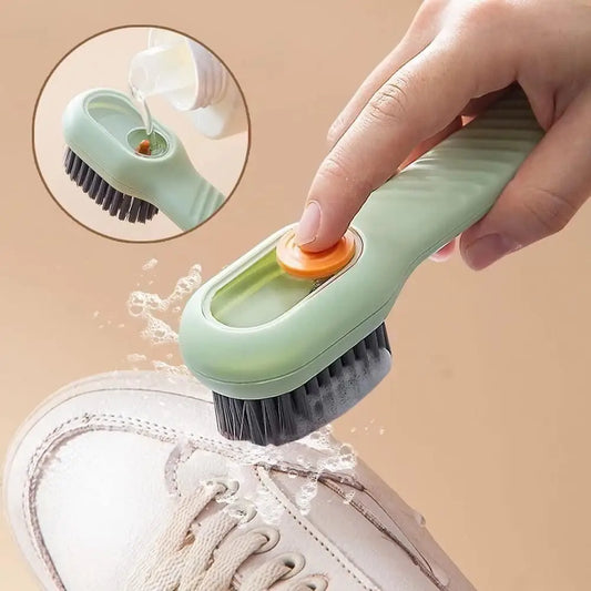 Multifunctional Soap Dispensing Cleaning Scrubbing Brush for Shoes Linen Utensils Pack of 1
