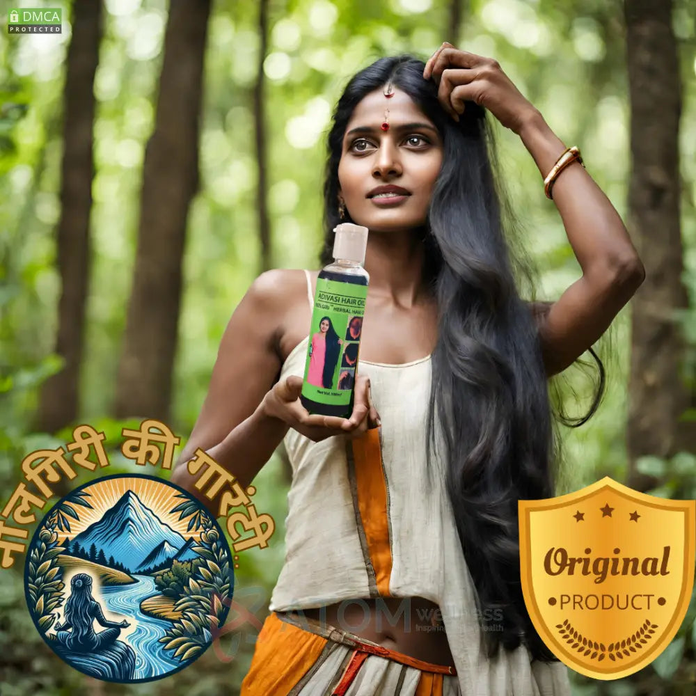 Original Adivasi Neelgiri™ Herbal Hair Oil 100Ml Hair Oil