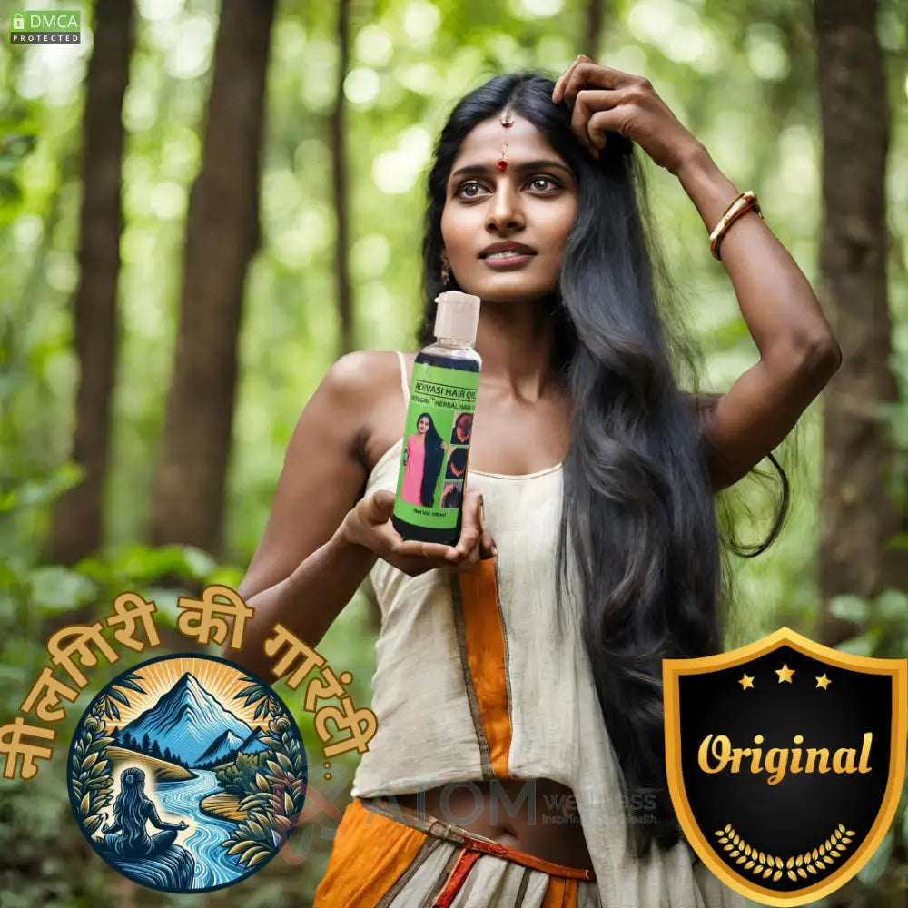 Original Adivasi Neelgiri™ Herbal Hair Oil With 30 Day Guarantee