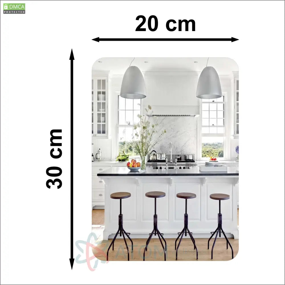 Combo Of Oval Shape & Square Mirror (Pack 2)