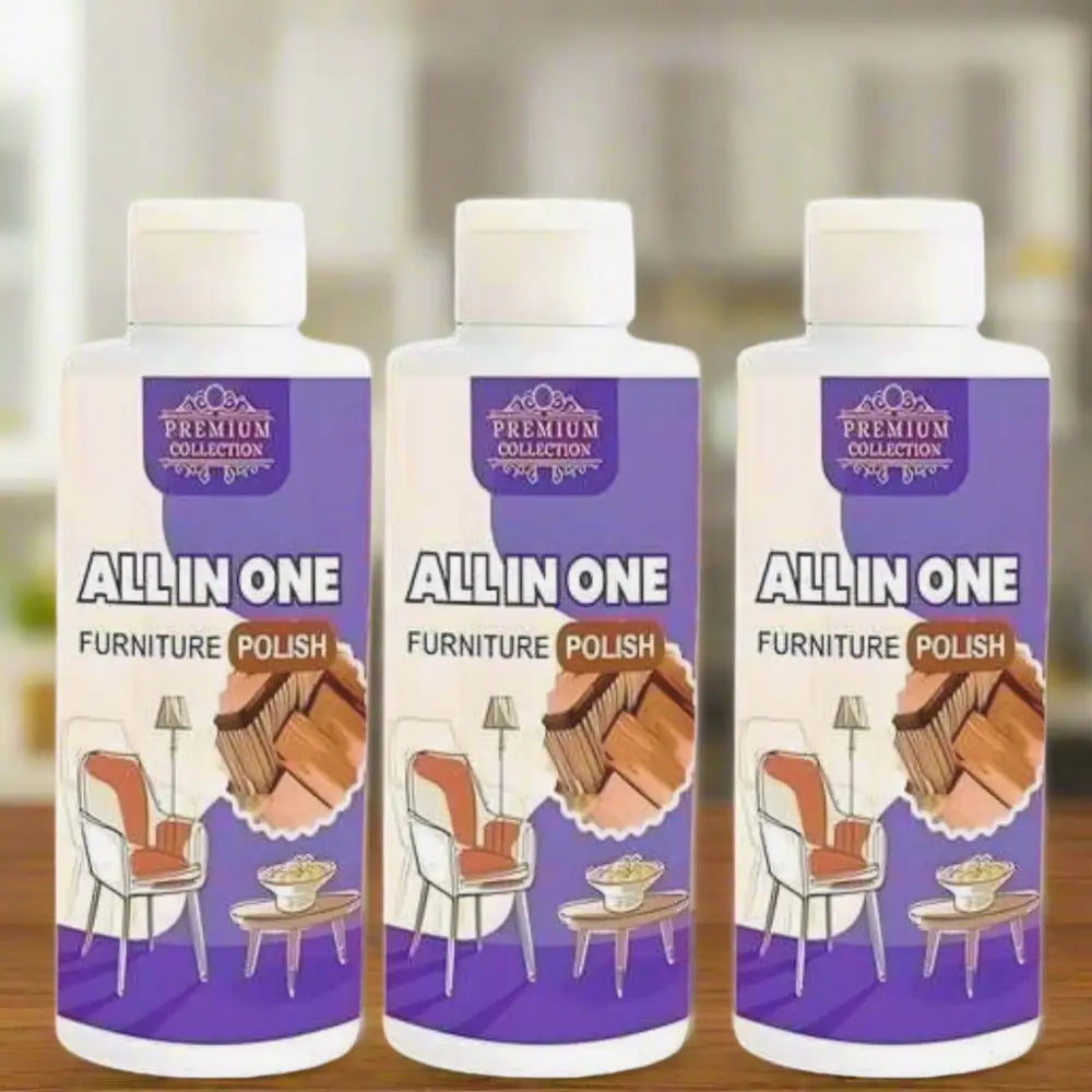 Polish Furniture Cleaner Shiner Floor Coating Paint Wood 100ML (Pack of 3)