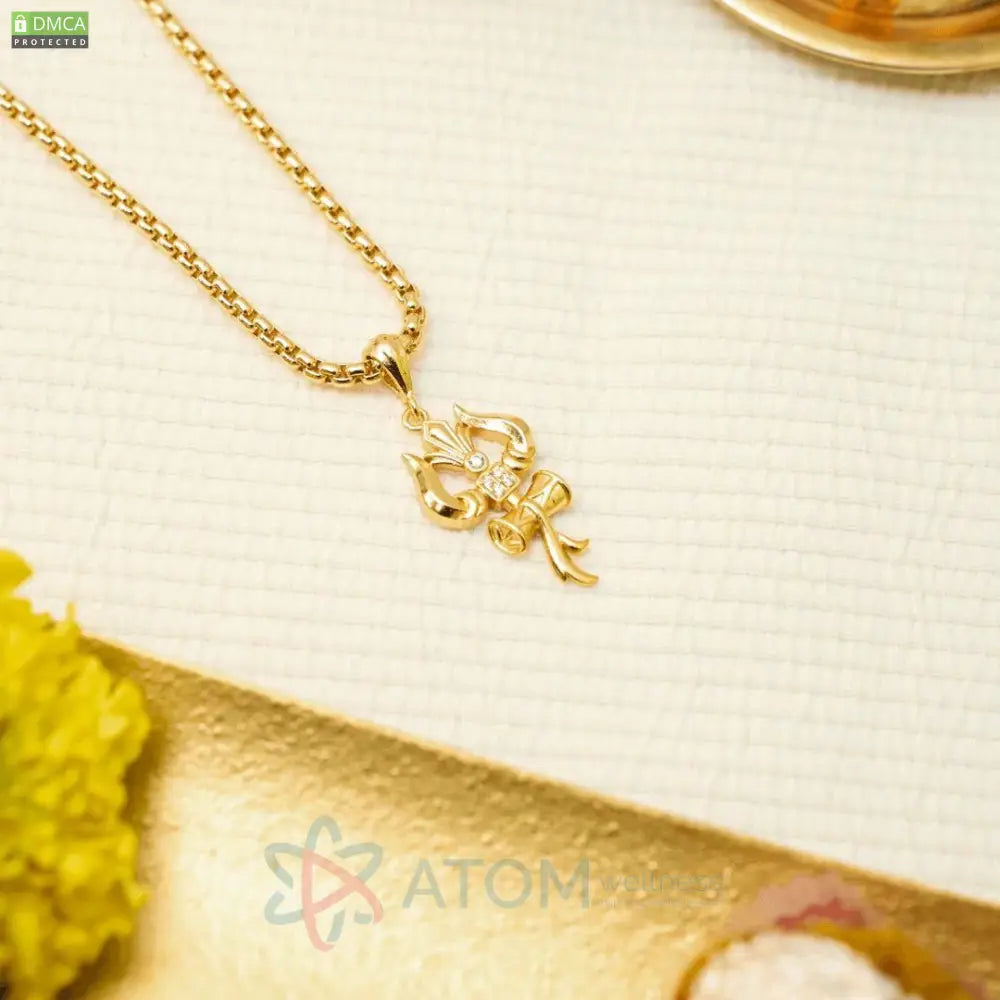 Trishul Pendant With Chain