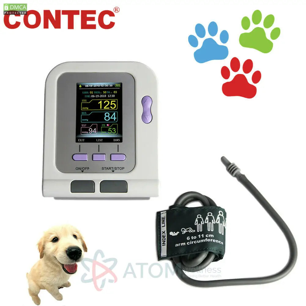 Veterinary Digital Blood Pressure Monitor Contec08A Vet Nibp Cuff Electronic Sphygmomanometer Other