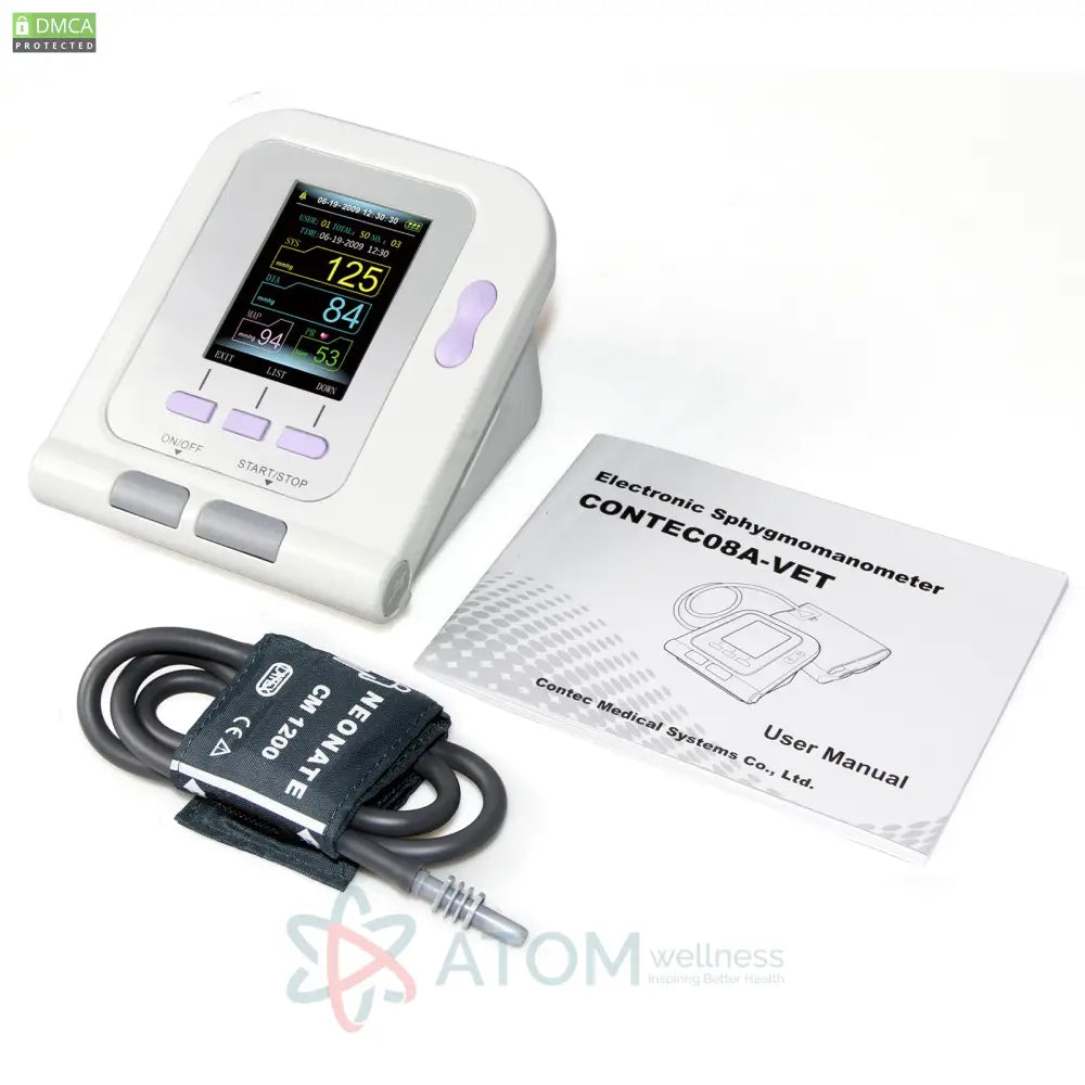 Veterinary Digital Blood Pressure Monitor Contec08A Vet Nibp Cuff Electronic Sphygmomanometer Other