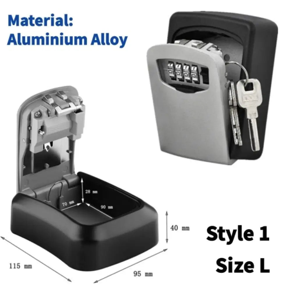 Wall Mounted Key Storage Box With Password Style 1