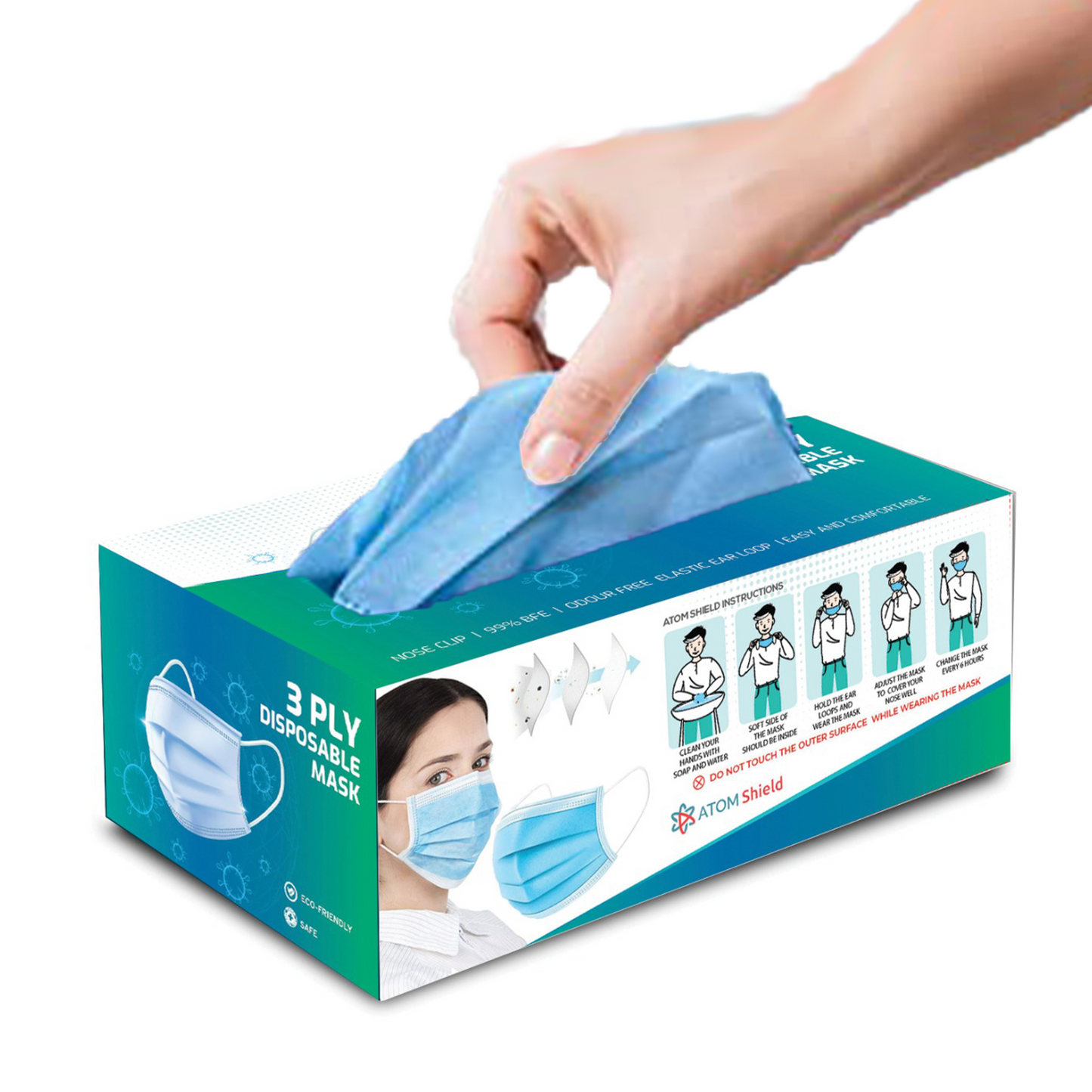 Dr. Morepen Home BP Monitor Machine with Glucometer 25 strips with Free AtomShield 3ply mask 50s