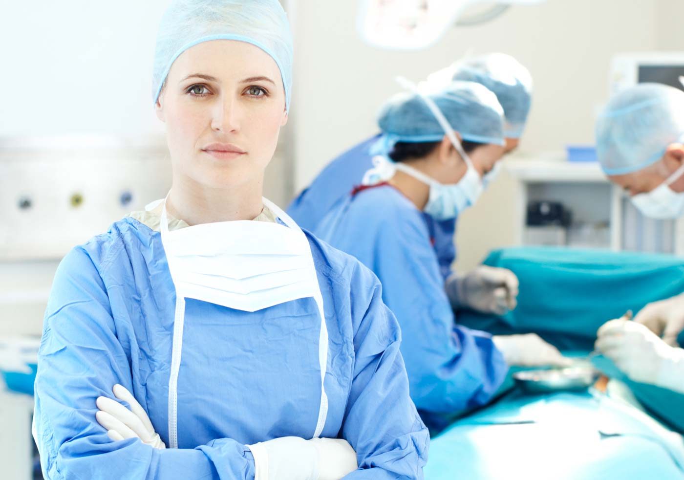 ATOM Shield Surgeon Gown ISO, CE certified PPE Kit Disposable SMMS Non Woven 43 GSM Pack of