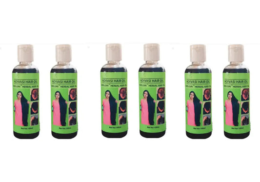 3 Month Pack of 600mL Original Adivasi Neelgiri Herbal Hair Oil hair oil