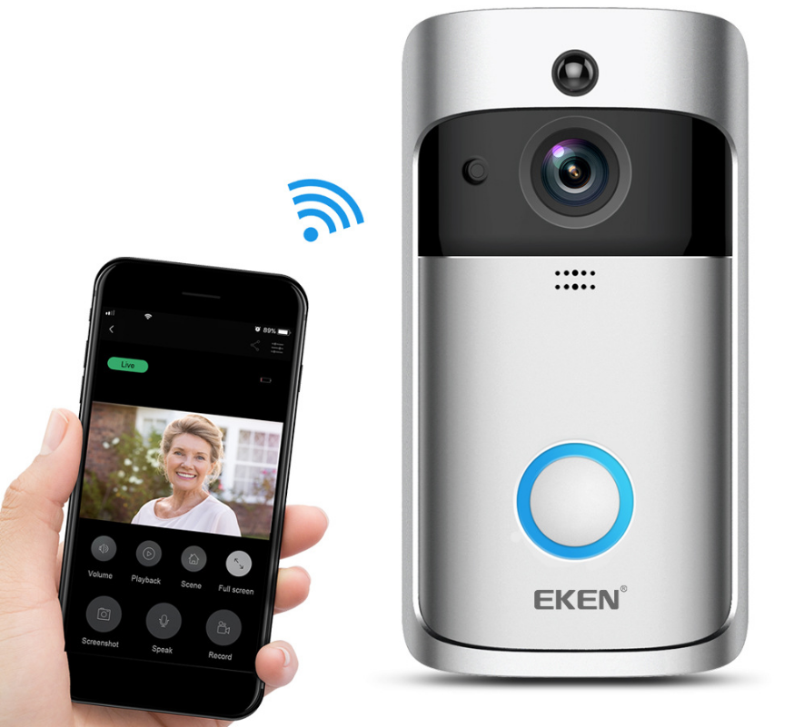 Video Doorbell Smart Wireless WiFi Security Door Bell