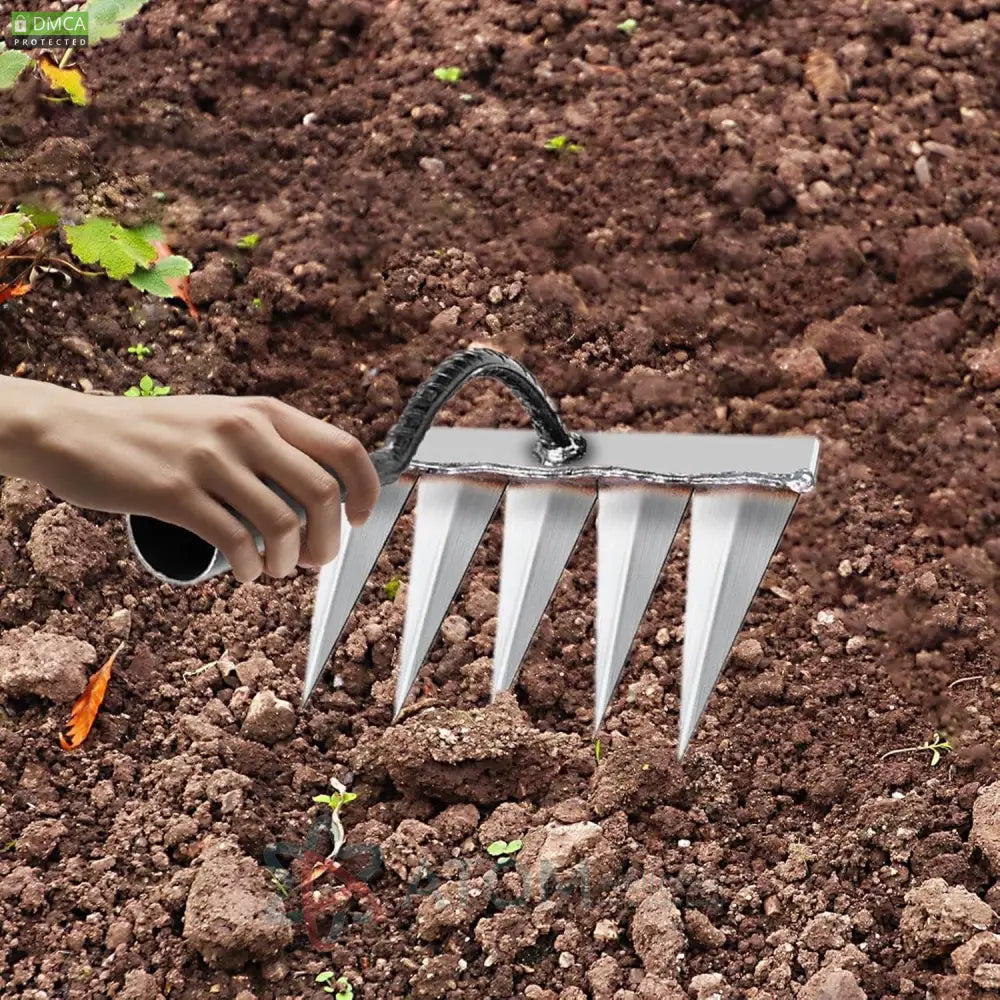 5 Teeth Carbon Steel Garden Weeding