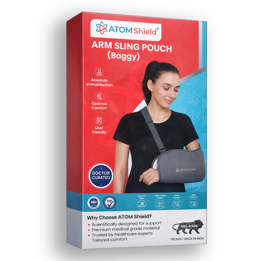 ATOM Shield Arm Sling Pouch (Baggy) – Comfortable Arm Support & Immobilizer