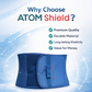ATOM Shield Abdominal Support Belt for Men & Women | Post Surgery & Postpartum Belly Binder | Hernia & Back Support Compression Belt | Breathable Elastic Waist Support