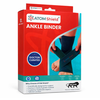Ankle Support Binder for Men & Women | Adjustable Compression Ankle Brace for Sports, Walking & Daily Use