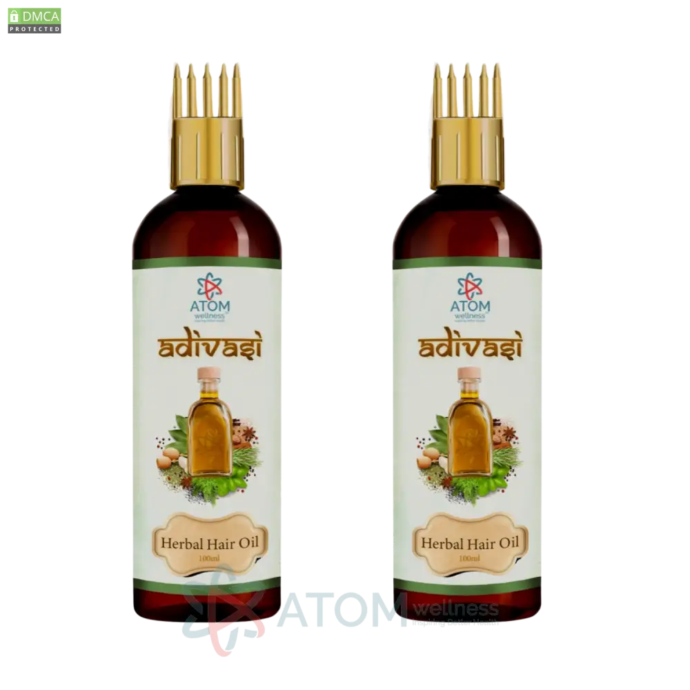 Adivasi Herbal Hair Growth Anti Dandruff Oil Selfi Bottle 100Ml Pack Of 2 Hair Oil
