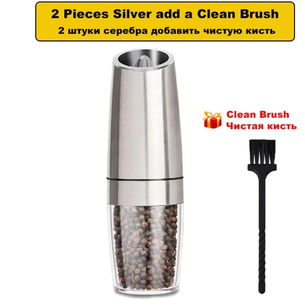 Automatic Electric Salt And Pepper Grinder China / 1Pcs Silver