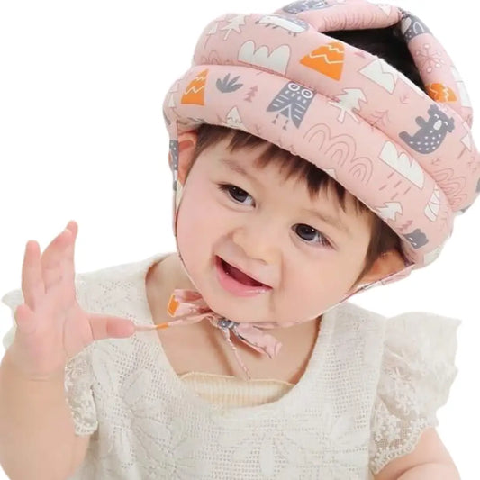 Baby Helmet Toddler Soft Cotton Head Protector Upto 3 Years With Adjustable Strap