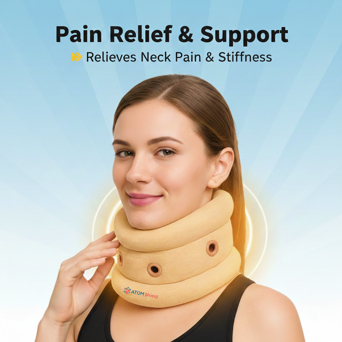 Soft Cervical Collar Neck Support Brace for Pain Relief | Orthopedic Foam Neck Support Belt for Men & Women | Cervical Spine Support for Spondylosis, Injury Recovery & Posture Correction