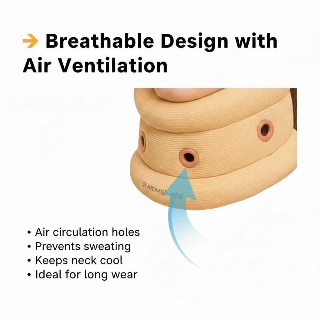 Soft Cervical Collar Neck Support Brace for Pain Relief | Orthopedic Foam Neck Support Belt for Men & Women | Cervical Spine Support for Spondylosis, Injury Recovery & Posture Correction