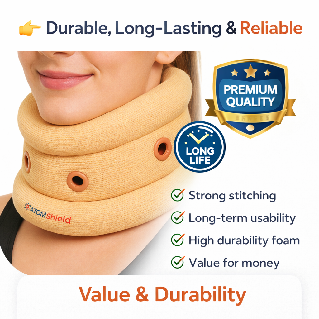 Soft Cervical Collar Neck Support Brace for Pain Relief | Orthopedic Foam Neck Support Belt for Men & Women | Cervical Spine Support for Spondylosis, Injury Recovery & Posture Correction