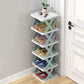 Diy Plastic Assembly Shoe Shelf Stackable Rack 6 Layer Shoes Organizer (Multicolor)