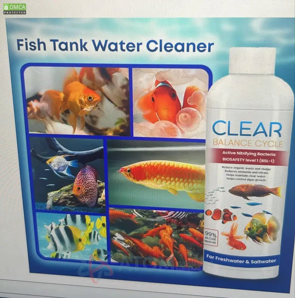 Fish Tank Water Purifier Algae Remover 100ml (Pack of 3)