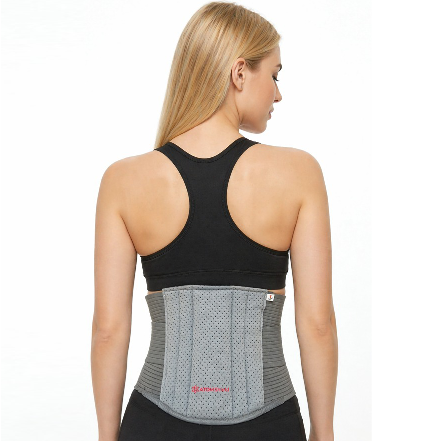 ATOM Shield Lumbo Sacral Belt for Men & Women | Adjustable Lumbar & Lower Back Support Belt | Contoured Back Support for Daily Use