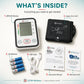 ATOM Wellness BPM 05 Fully Automatic Digital Blood Pressure Monitor | Upper Arm BP Machine with 32-Bit Gold Intelligent Chip, Large Display, Heartbeat Monitoring, 99 Memory, WHO Indicator, Dual Power Mode & 1-Year Warranty