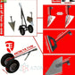 Garden Tool Supporter with Double Wheels