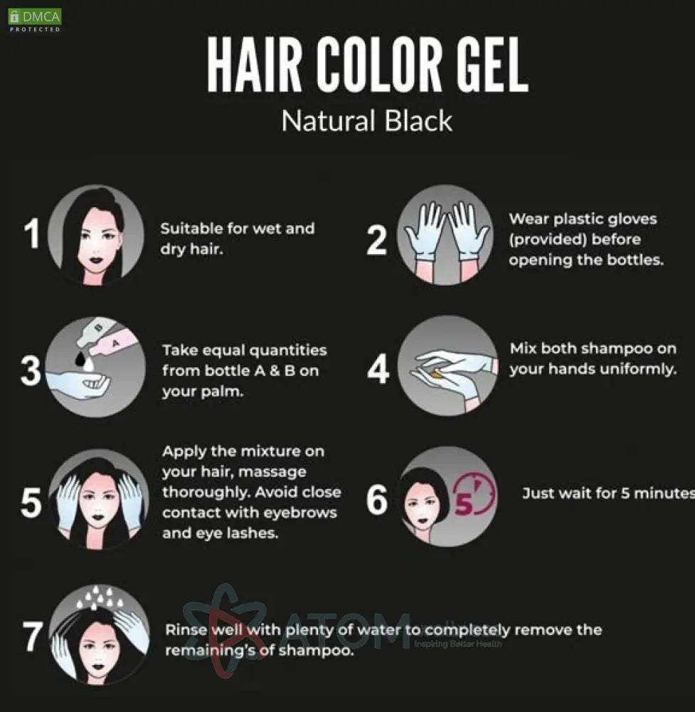 Hair Color Gel - 100% Gray Coverage 125Ml (Pack Of 2)