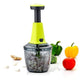 Hand - Press Steel Vegetable Push Chopper Mixer Cutter Food Grade