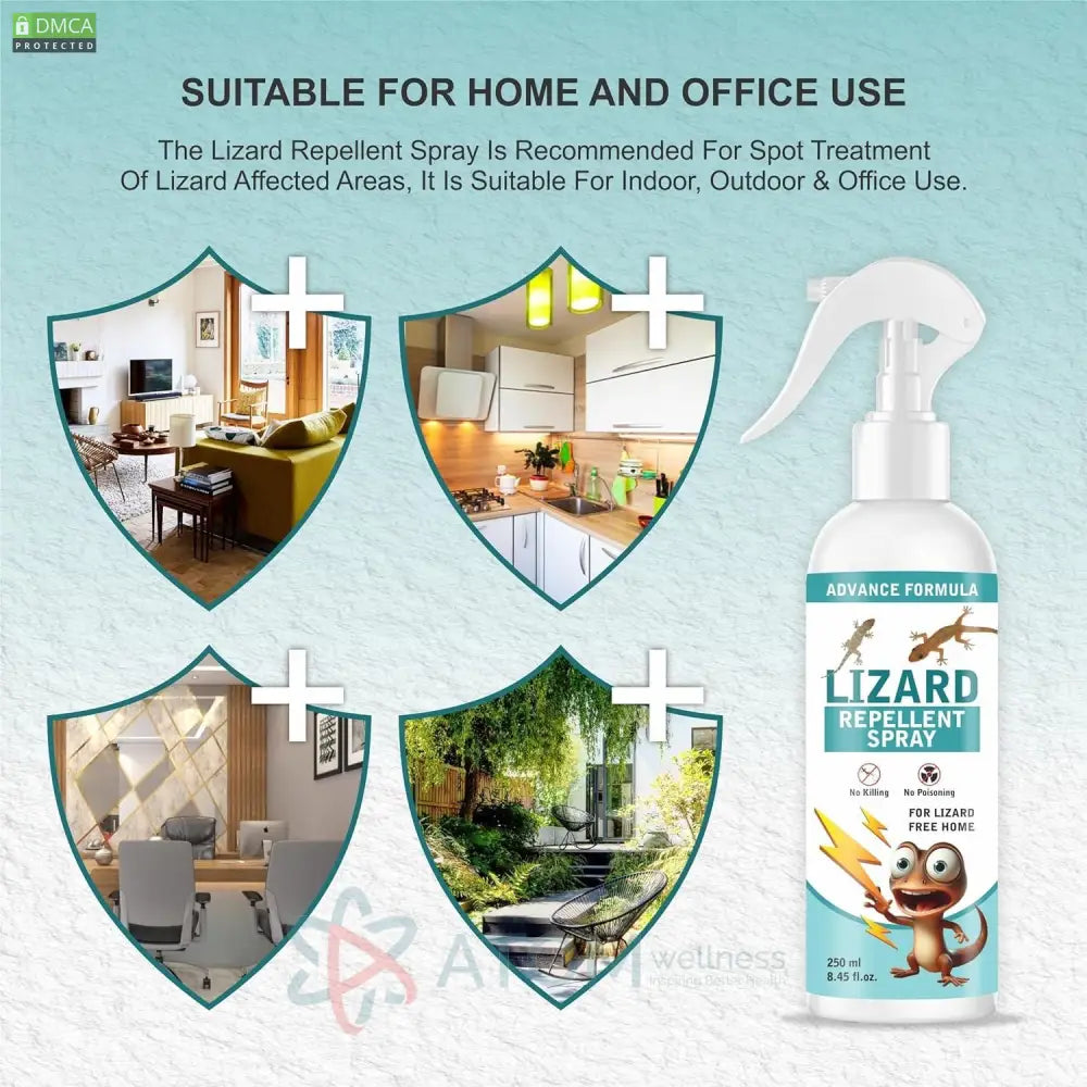 Lizard Repellent for Home Spray Pest Control 250ML (Pack of 2)