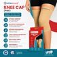 ATOM Shield Premium Knee Cap (Pair) - India’s 1st Doctor Curated Ortho Wear | 4-Way Stretch Breathable Fabric for Knee Pain Relief, Meniscus Tear, Arthritis & Sports Support | Skin-Friendly Medical Grade Material