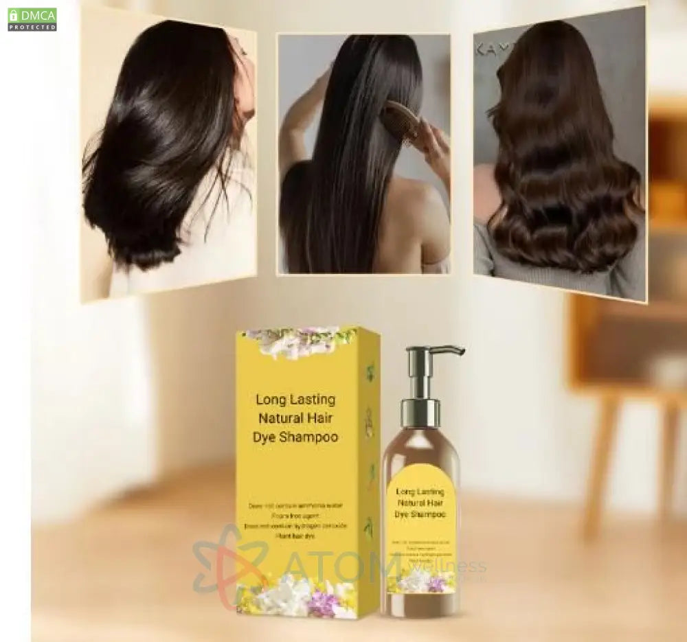 Long Lasting Natural Hair Dye Shampoo 100ML (Pack of 2)
