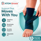 Ankle Support Binder for Men & Women | Adjustable Compression Ankle Brace for Sports, Walking & Daily Use