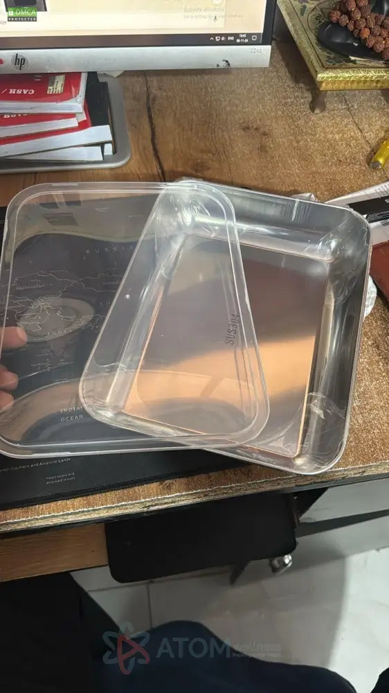 Non Stick Baking Pan Food Storage Box with Cover