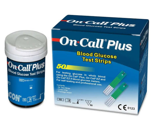 On Call Plus 50 Glucometer Strips - Model No 394413 1