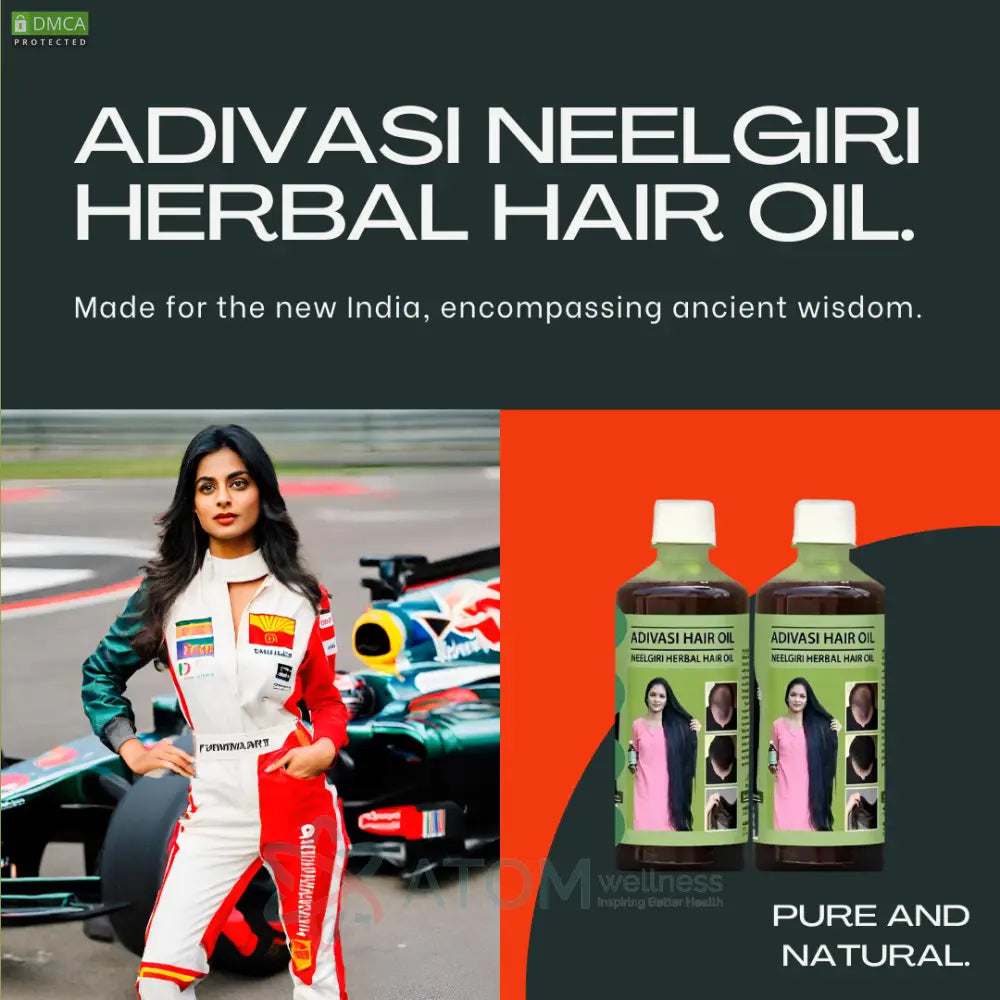 Original Adivasi Herbal Hair Oil 100Ml Buy1 Get 1 Free Hair Oil