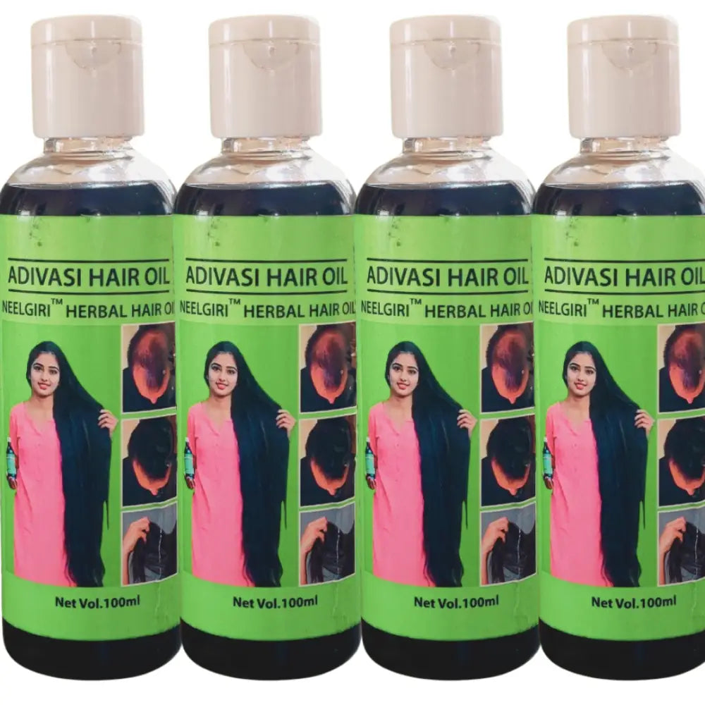 Original Adivasi Neelgiri™ Herbals Anti Hair Fall Kit 400Ml Herbal Oil Hair Oil Combo