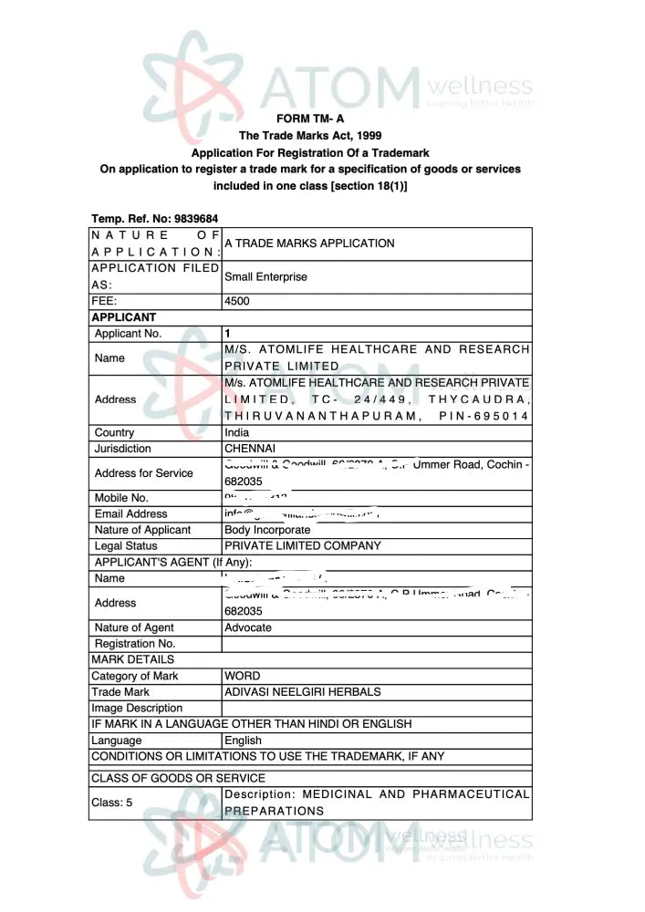 Original Adivasi Neelgiri Herbal Hair Oil 100Ml Hair Oil