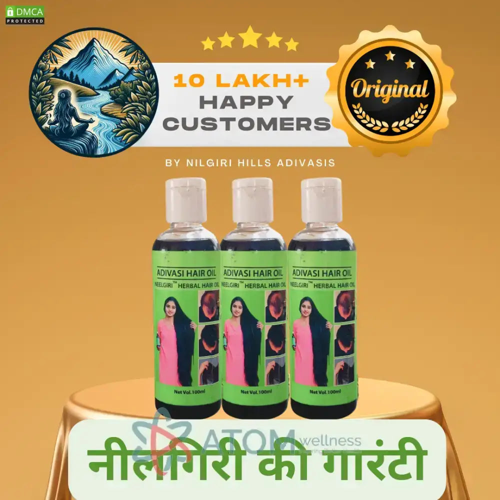 Original Adivasi Neelgiri™ Herbal Hair Oil 100Ml Hair Oil