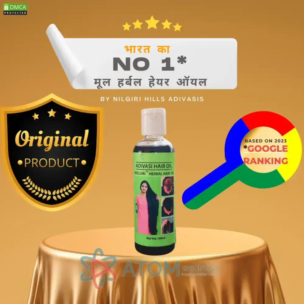 Original Adivasi Neelgiri™ Herbal Hair Oil 100Ml Hair Oil