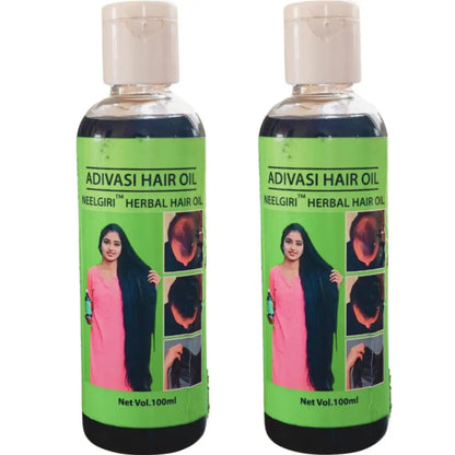 Original Adivasi Neelgiri™ Herbal Hair Oil With 30 Day Guarantee Pack Of 2