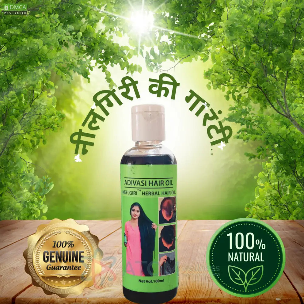 Original Adivasi Neelgiri™ Herbal Hair Oil With 30 Day Guarantee