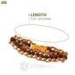 Genuine Paanch Mukhi Modern Rudraksha Bracelet With Gold Plating.