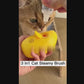 Steaming 3 in 1 Rechargeable Pet Hairbrush Cleanser in Mango Shape for dogs cats